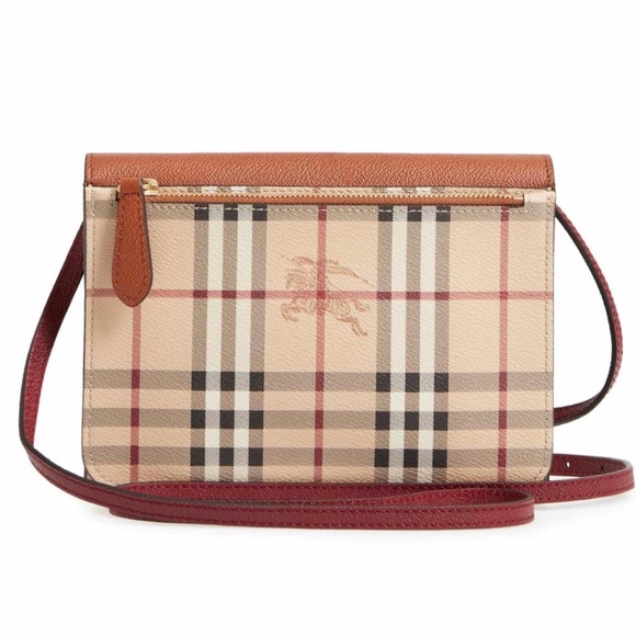 Burberry Peyton Haymarket Crossbody Bag - Picture 3 of 6